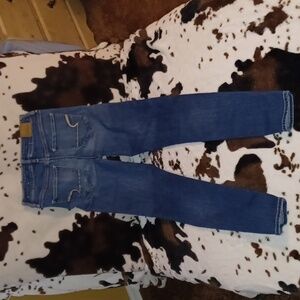 AMERICAN EAGLE JEANS,SUPER STRETCH  SIZE 4 LONG, SUPER HIGH RISE JEGGING…